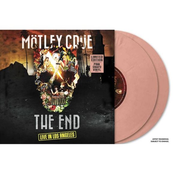 Motley Crue The End 2-LP ~ Ltd Ed Colored Vinyl (Pink Snafu) ~ New/Sealed! - Picture 1 of 3